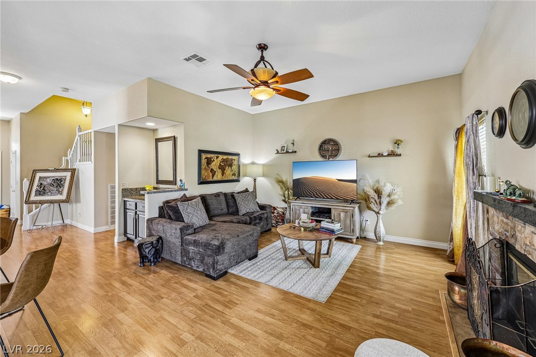 5236 Saranac Road Las Vegas, NV 89130 - Photo 24 of 52 Ceiling fan with light in Family Room
