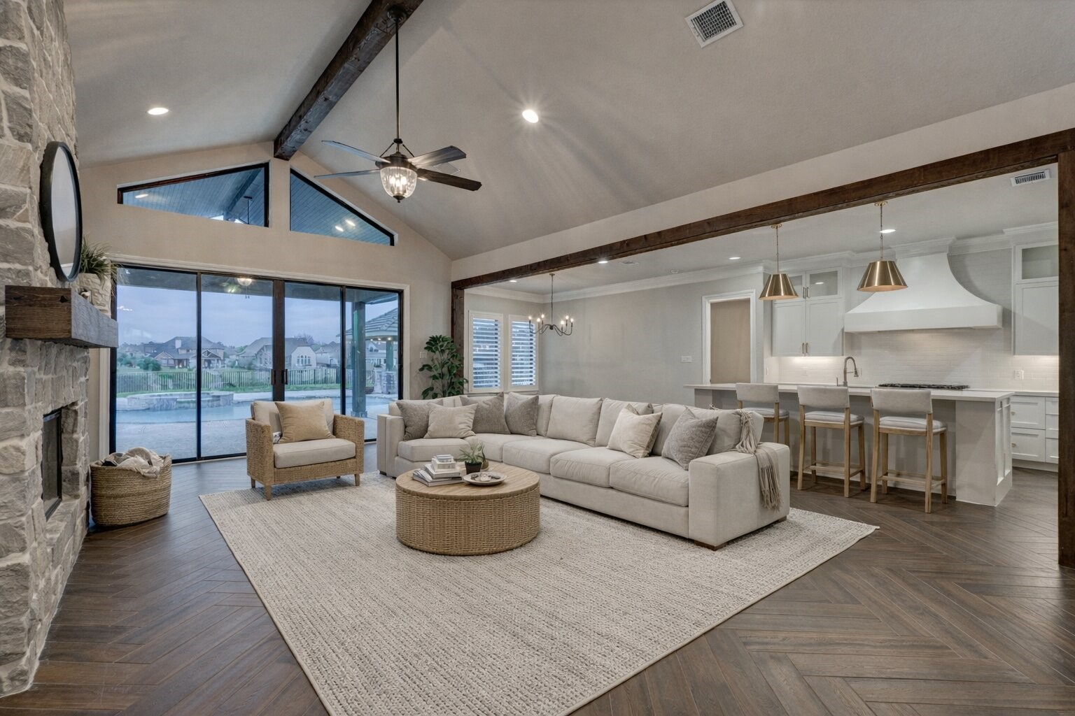 11618 Renaissance Drive Montgomery, TX 77356 - Photo 9 of 48 a living room with furniture kitchen view and a large window