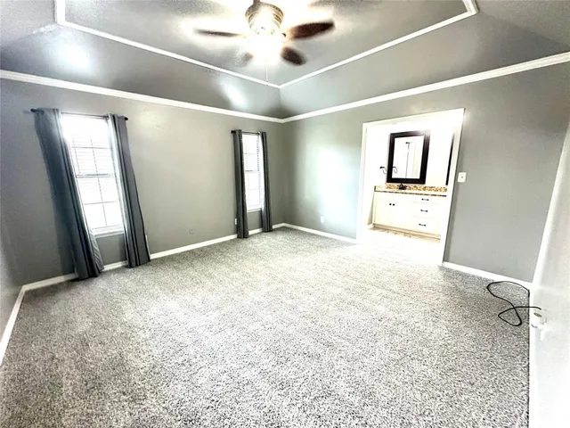 a view of livingroom with hardwood floor and ceiling fan