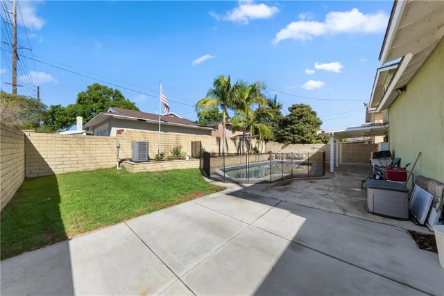 a view of a house with a patio