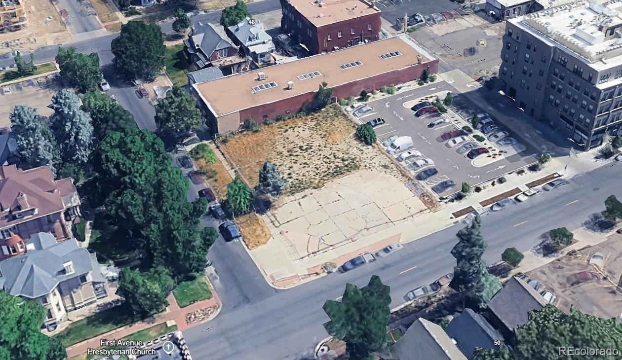 100 Acoma Street Denver, CO 80223 - Photo 4 of 5 an aerial view of a house with a yard