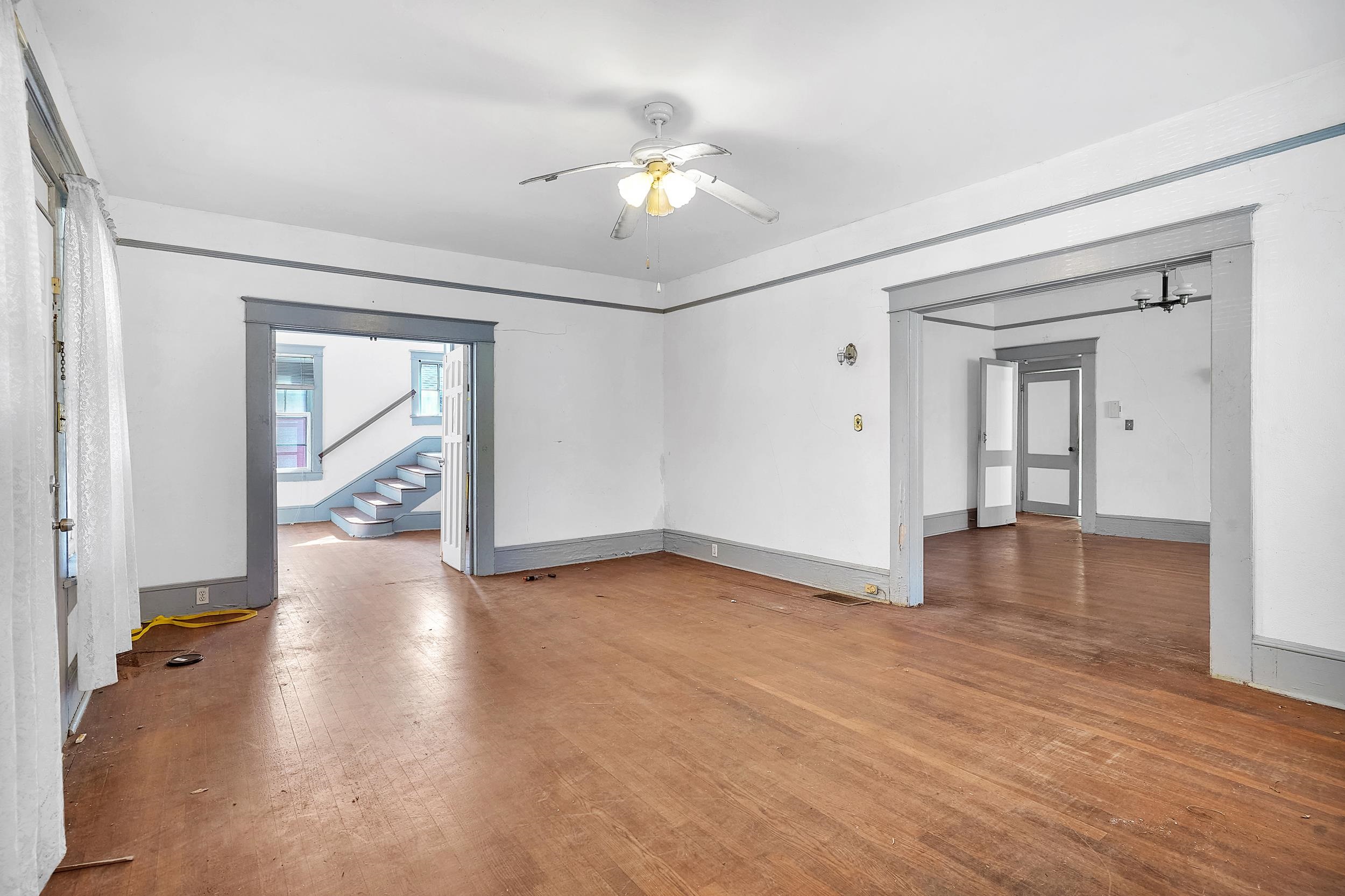 134 Washington Street St. Augustine, FL 32084 - Photo 10 of 41 Unfurnished room featuring light wood-style floors and ceiling fan