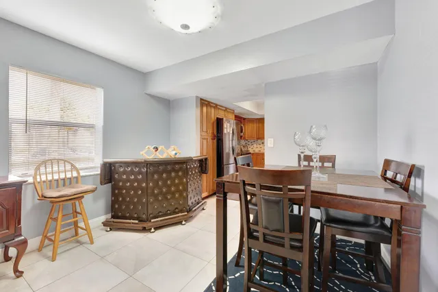 a workspace with furniture and window