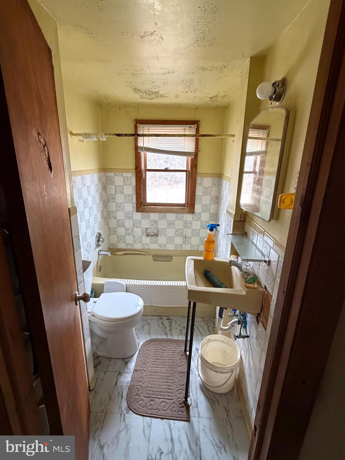 9163 Old Dumfries Road Catlett, VA 20119 - Photo 7 of 8 a bathroom with a toilet a sink and a mirror