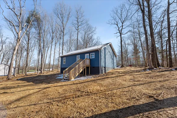 a view of outdoor space with seating area