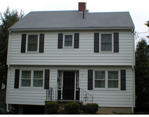 a front view of a house