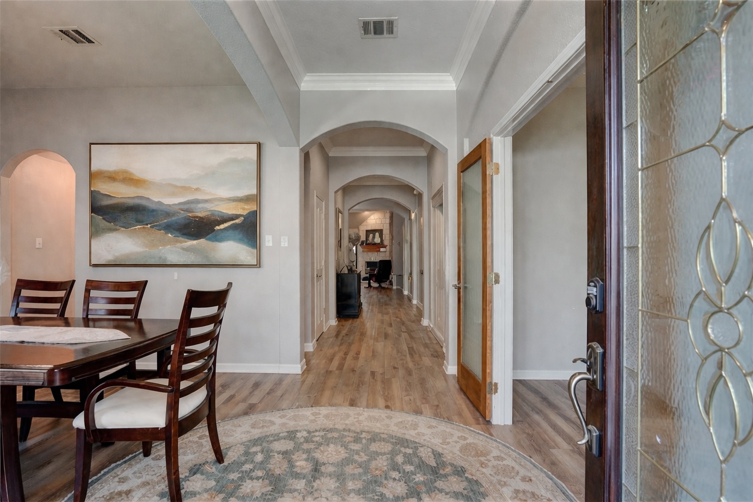 2513 Wanakah Ridge Drive Cedar Park, TX 78613 - Photo 11 of 34 a view of a hallway view with furniture and staircase