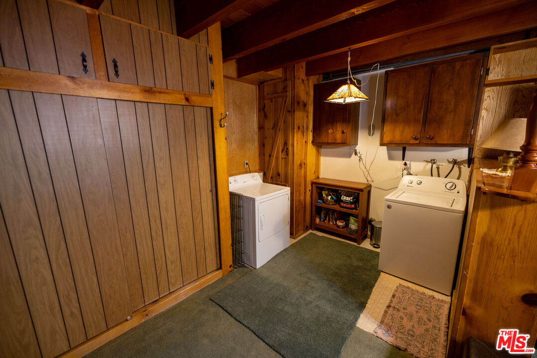 5212 Lone Pine Canyon Road Wrightwood, CA 92397 - Photo 26 of 42 a utility room with dryer and washer