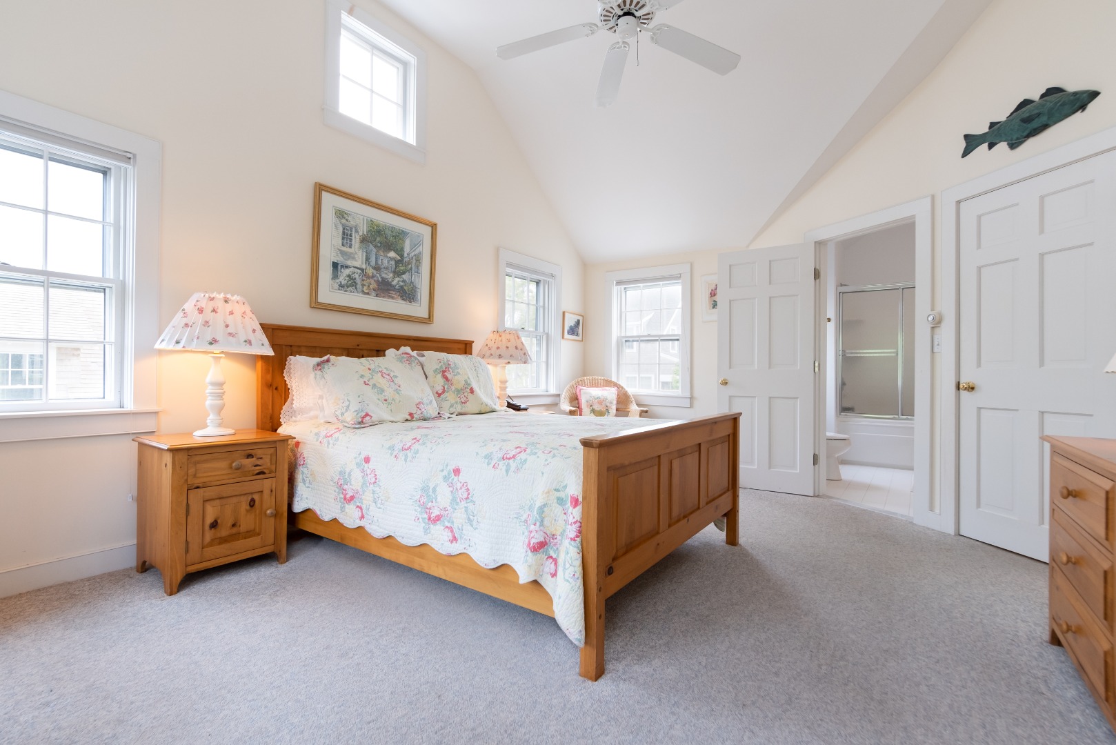 19 Derrymore Road Nantucket, MA 02554 - Photo 14 of 18 Second floor guest suite, Room 3, with a queen bed