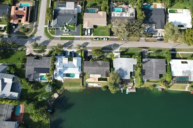 a aerial view of multiple house