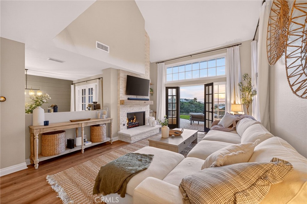 964 South Rim Crest Drive Anaheim, CA 92807 - Photo 15 of 69 a living room with furniture fireplace and flat screen tv