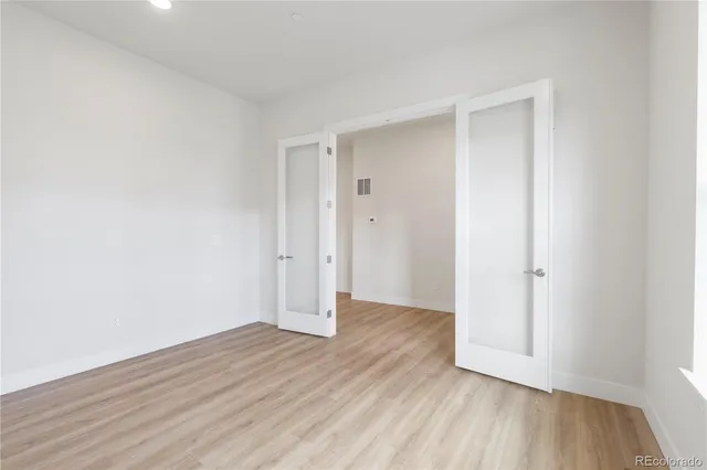 a view of a refrigerator in the kitchen