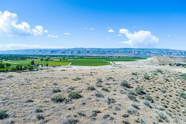 a view of an outdoor space with mountain view