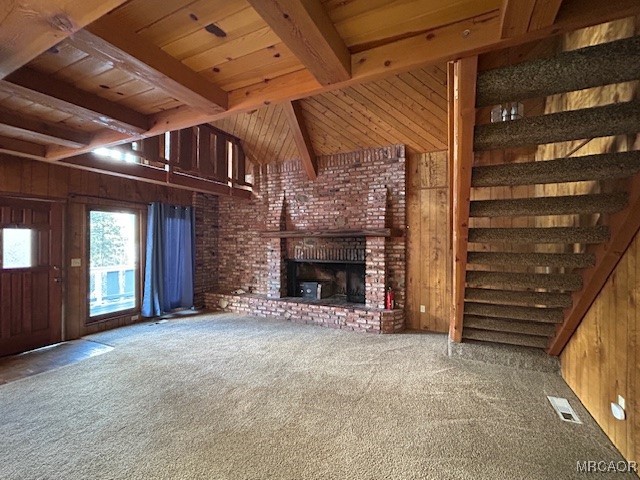 560 Talmadge Road Big Bear Lake, CA 92315 - Photo 7 of 20 living room with fireplace