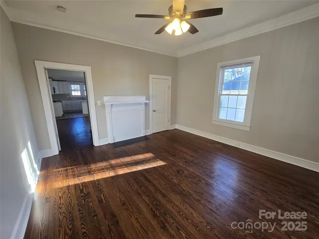 a view of livingroom with furniture and wooden floor