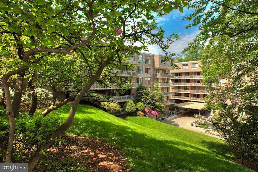 4100 Cathedral Avenue Northwest, Unit 717 Washington, DC 20016 - Photo 1 of 34 a view of a back yard of the house