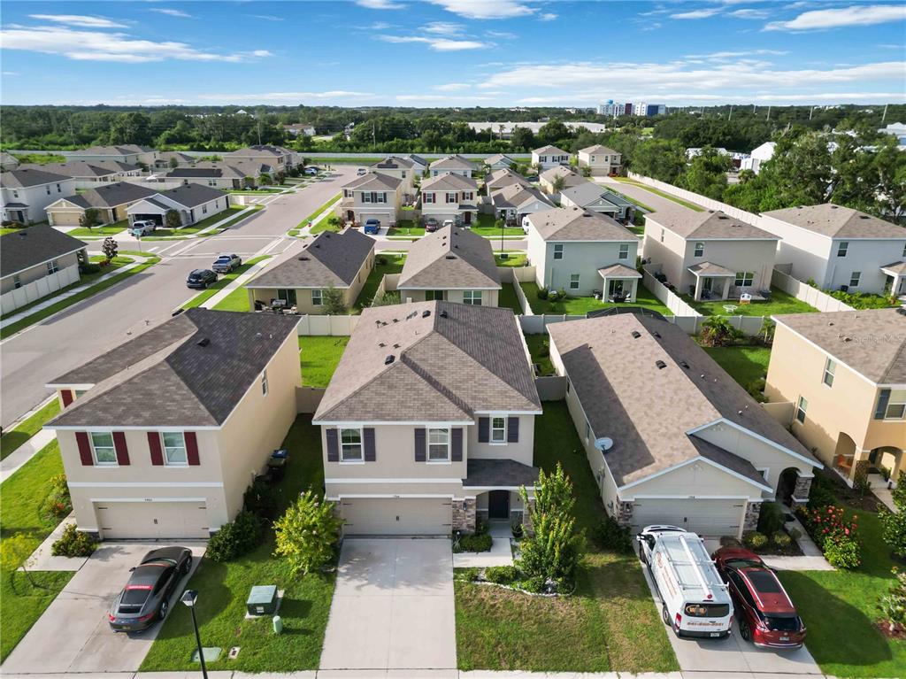 5904 Silver Sage Way Sarasota, FL 34232 - Photo 3 of 43 an aerial view of residential houses with outdoor space