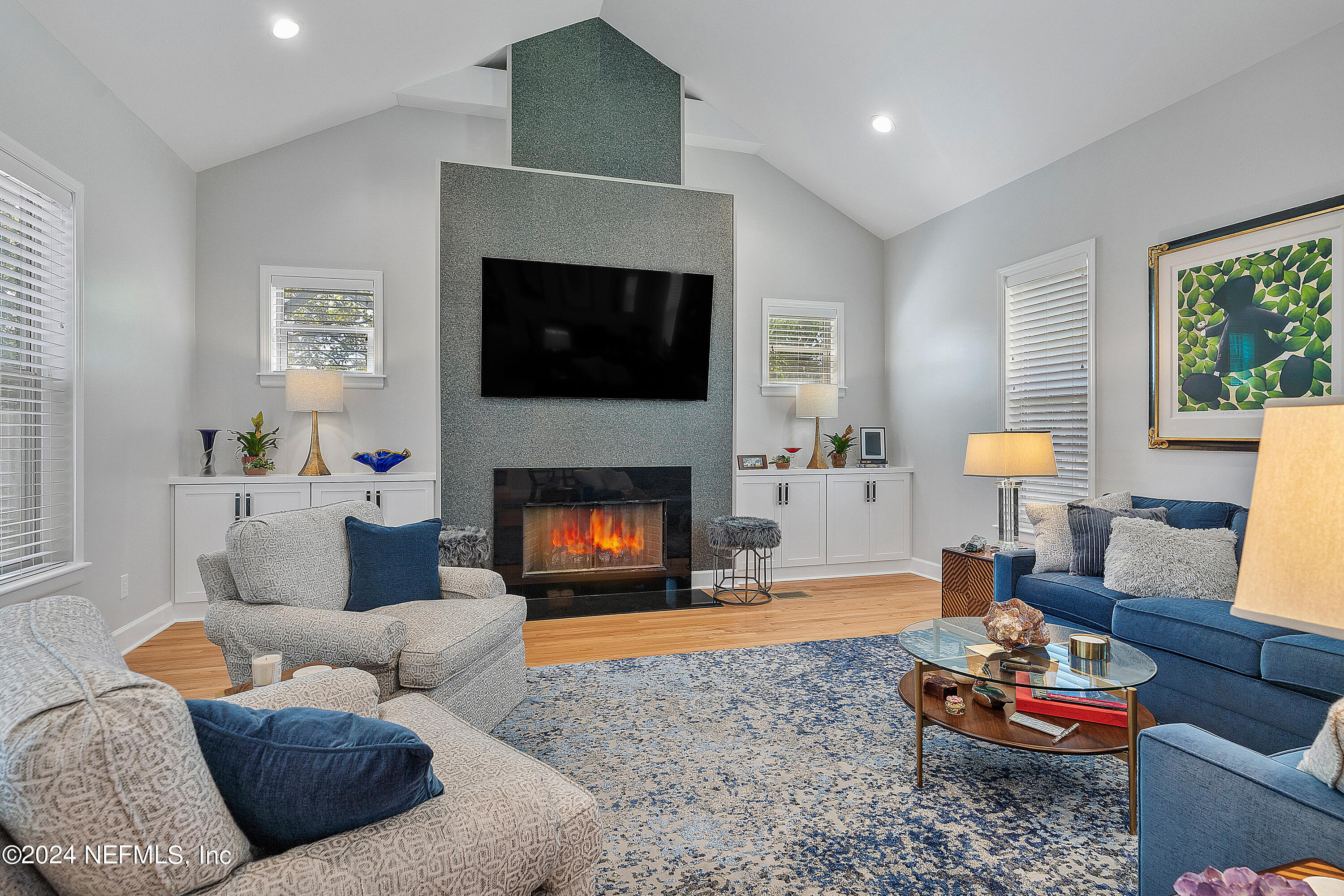 4724 Devon Lane Jacksonville, FL 32210 - Photo 16 of 40 a living room with furniture fireplace and window