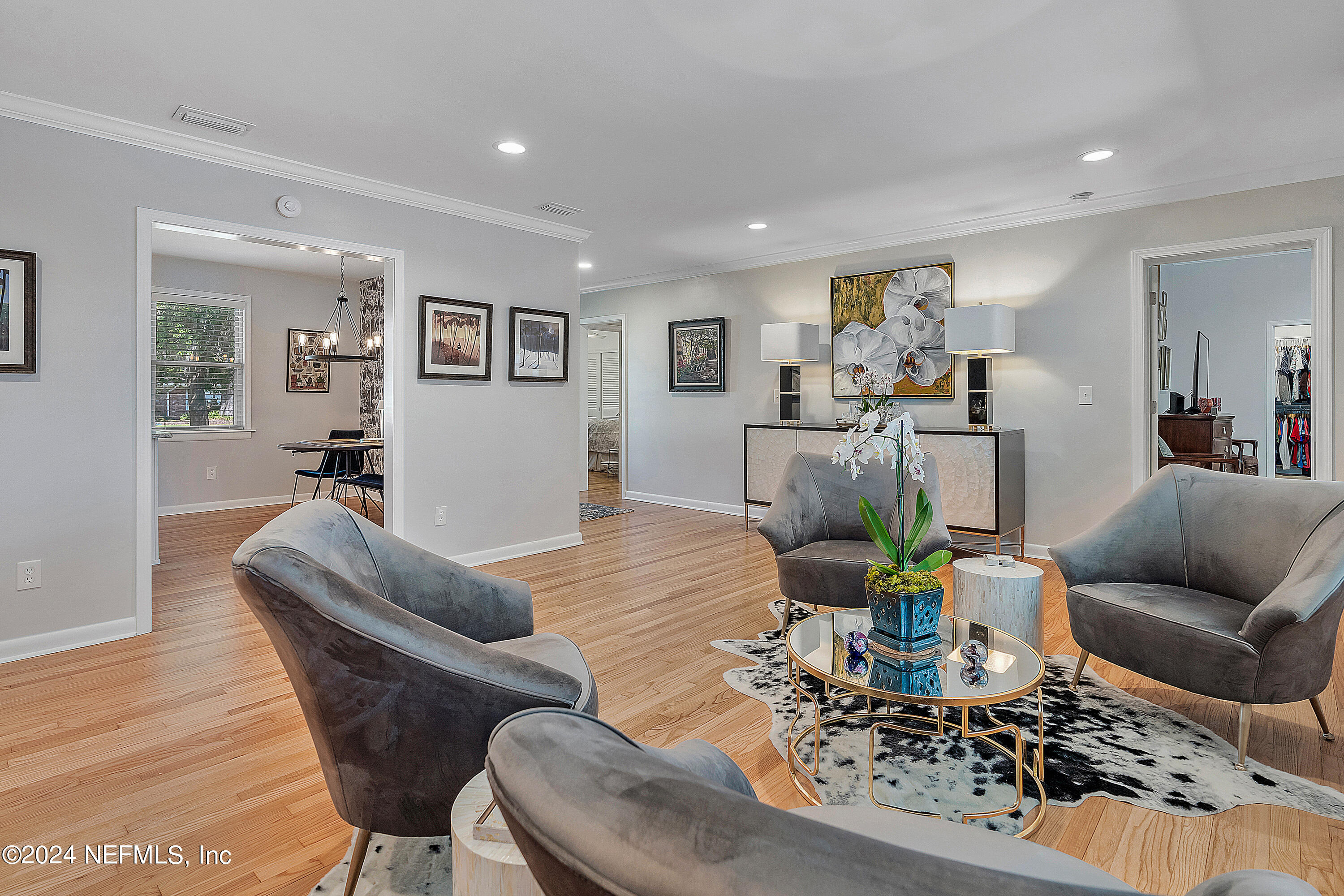 4724 Devon Lane Jacksonville, FL 32210 - Photo 7 of 40 a living room with furniture and wooden floor