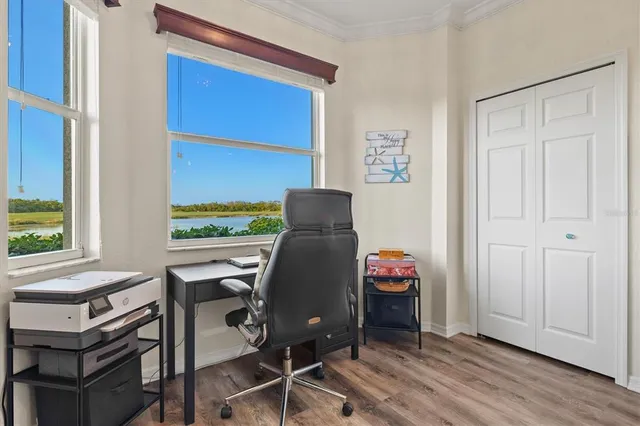 a bathroom with a granite countertop sink mirror and double