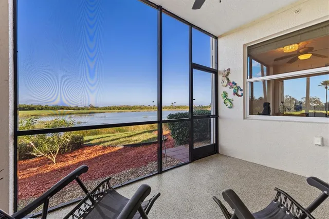 a view of outdoor space with seating