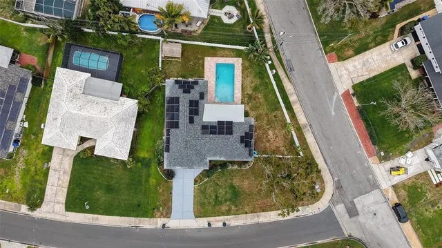 an aerial view of a city