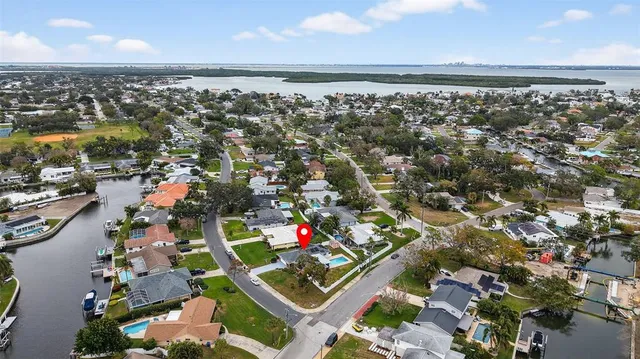 an aerial view of multiple house