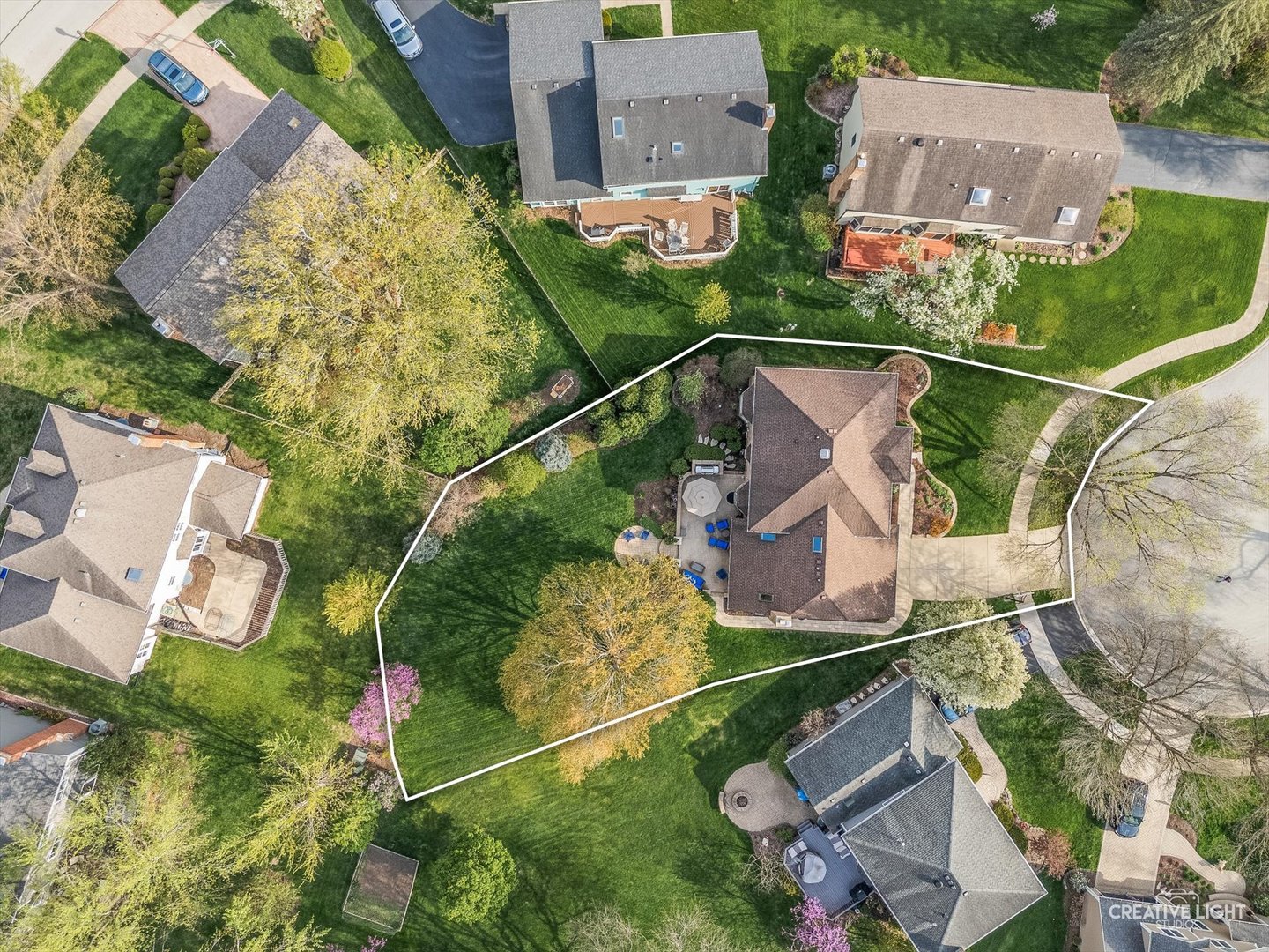 1454 Rill Court Naperville, IL 60565 - Photo 50 of 58 an aerial view of a house