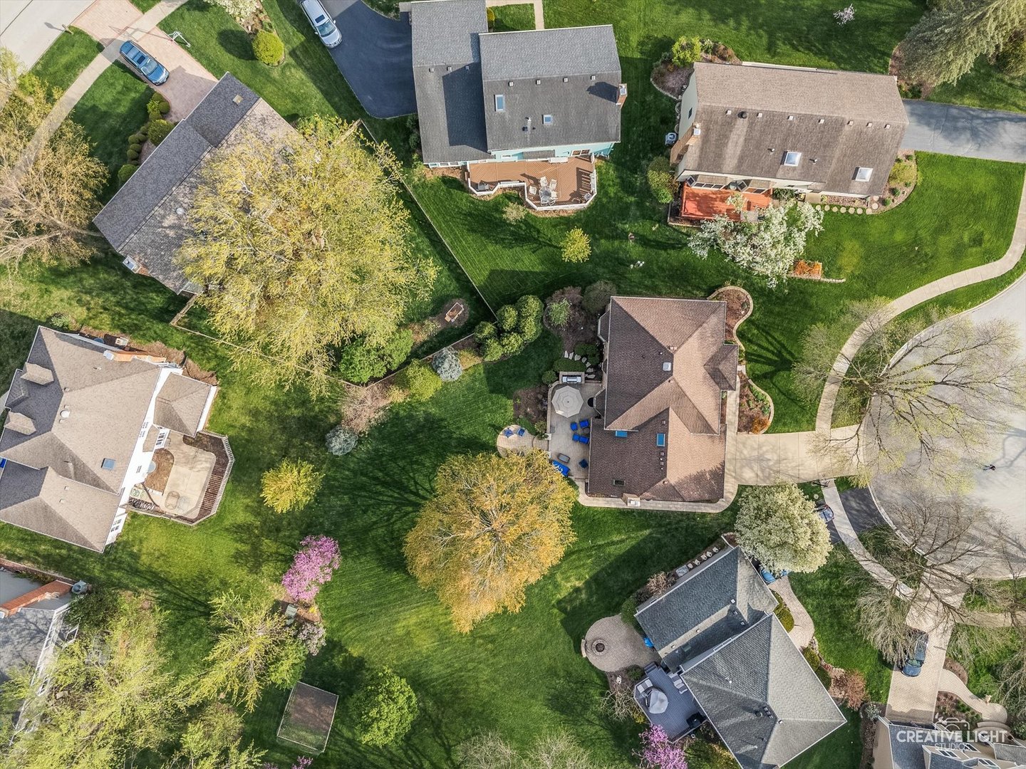 1454 Rill Court Naperville, IL 60565 - Photo 51 of 58 an aerial view of residential house with outdoor space and street view
