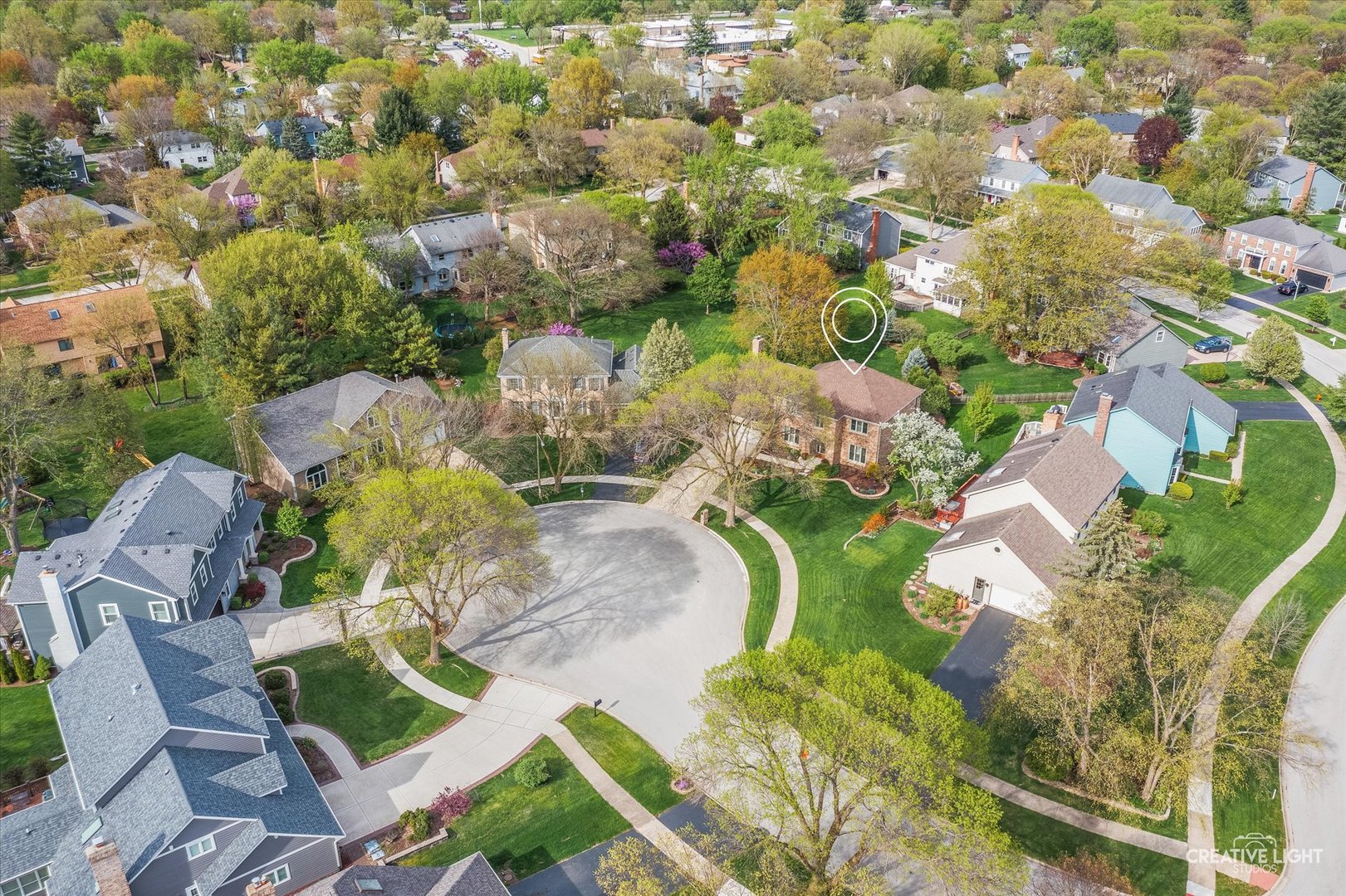 1454 Rill Court Naperville, IL 60565 - Photo 53 of 58 an aerial view of a swimming pool