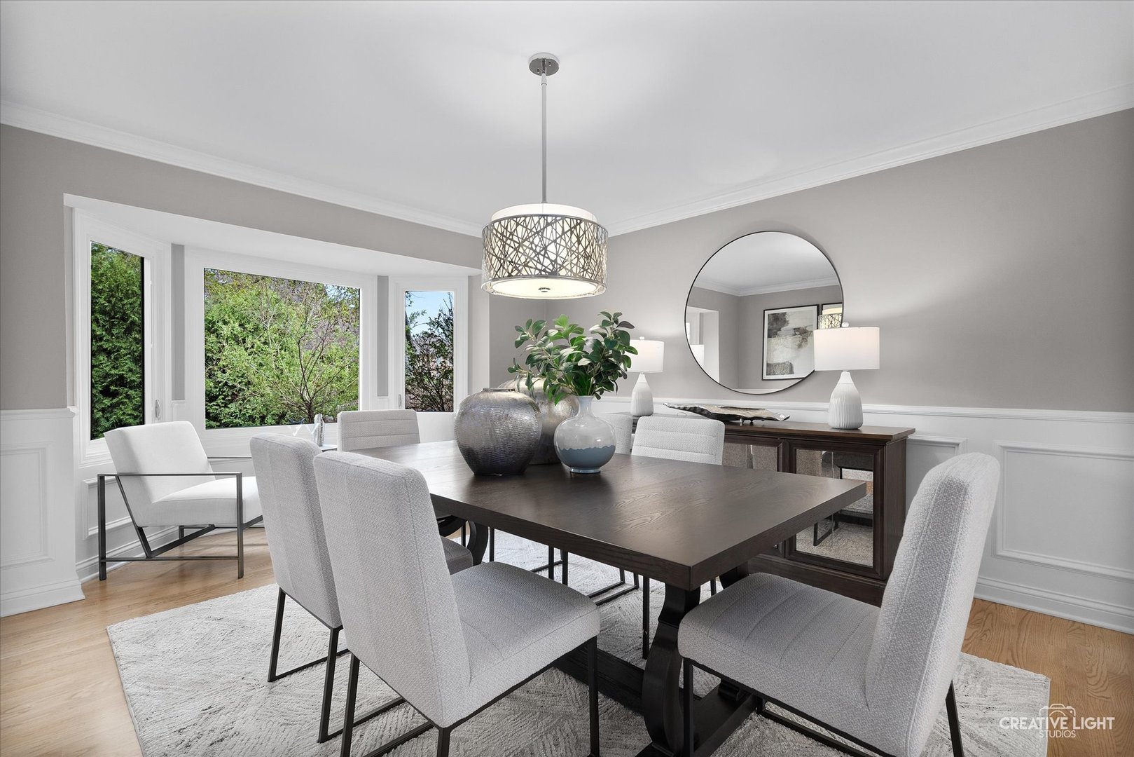 1454 Rill Court Naperville, IL 60565 - Photo 9 of 58 a view of a dining room with furniture window and wooden floor