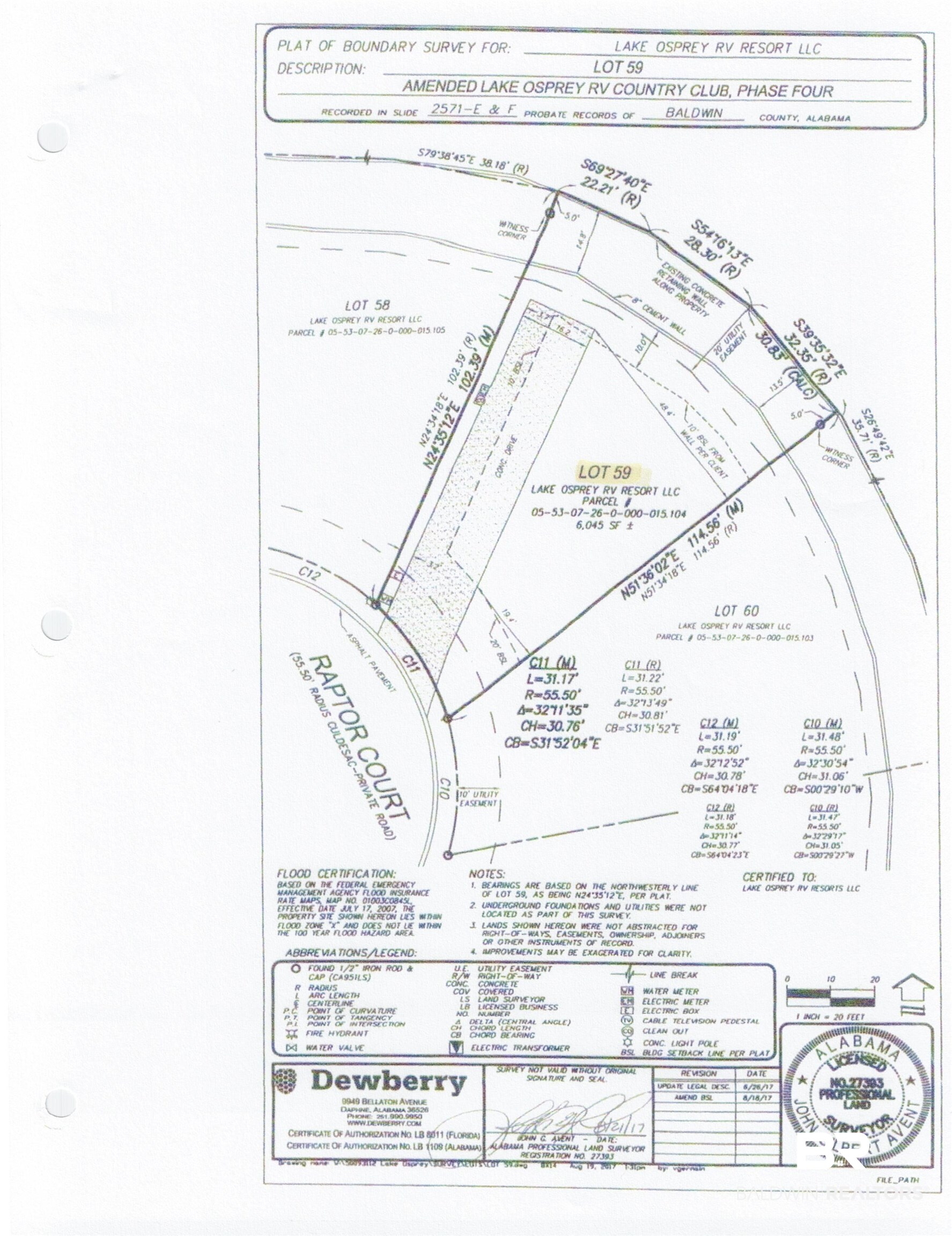 12058 Raptor Court Elberta, AL 36530 - Photo 14 of 24 Survey Lot 59