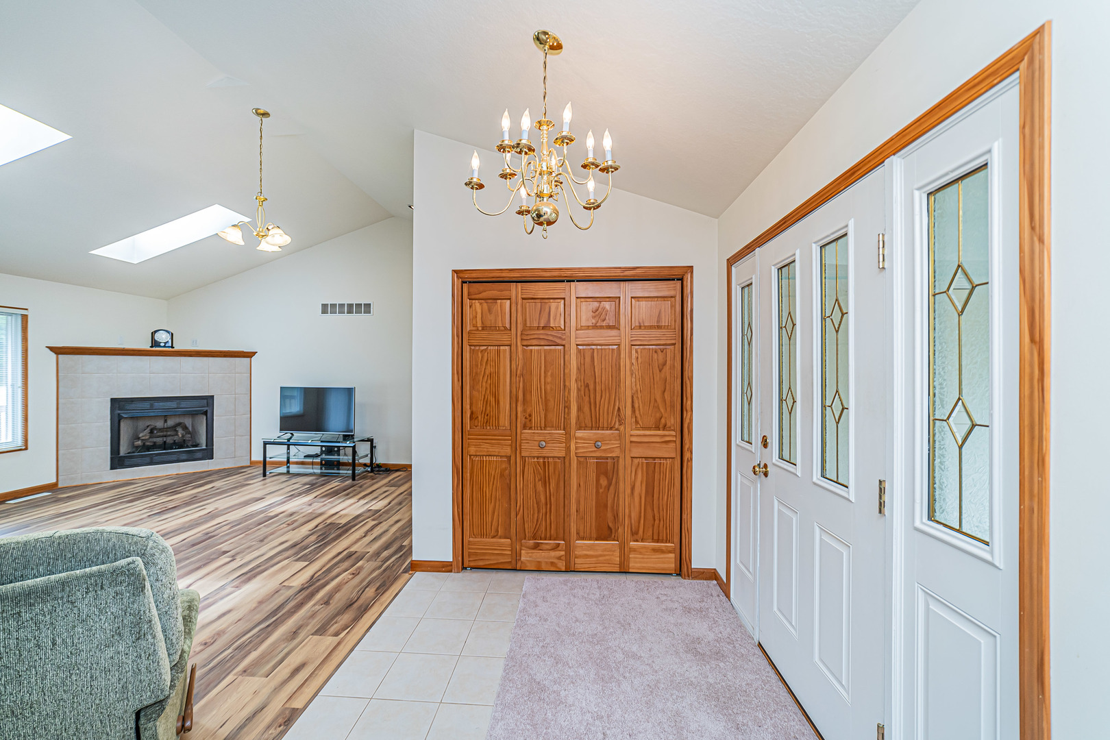 2113 Grand Detour Road Dixon, IL 61021 - Photo 5 of 35 a view of an entryway with a chandelier