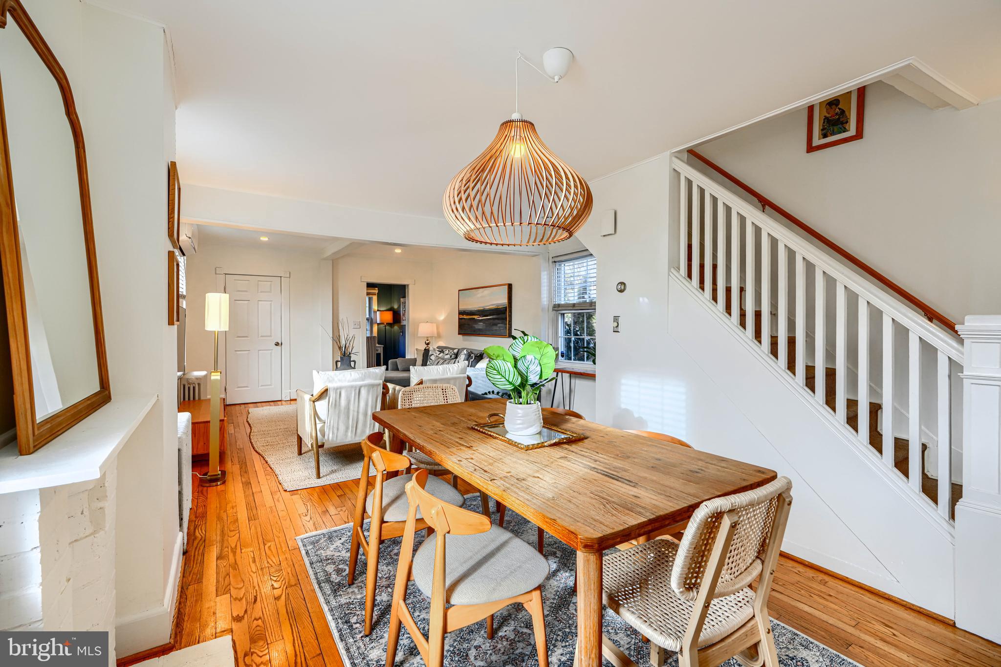 4511 Keswick Road Baltimore, MD 21210 - Photo 24 of 78 Dining area w/front (side) door on right & stairs