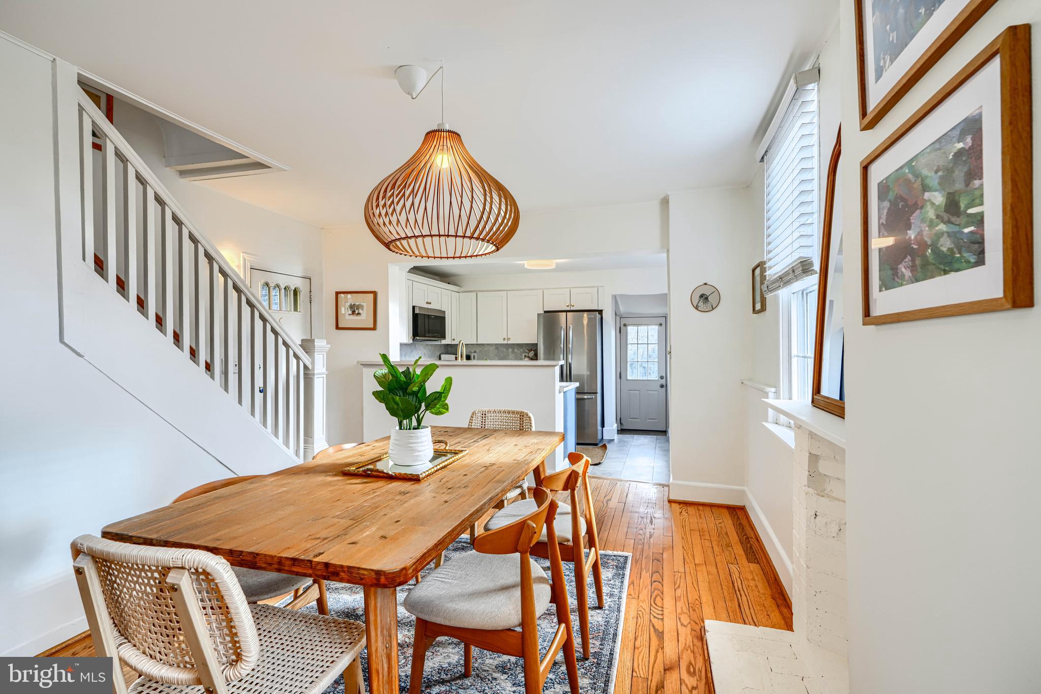 4511 Keswick Road Baltimore, MD 21210 - Photo 27 of 78 Dining area view towards kitchen and laundry room