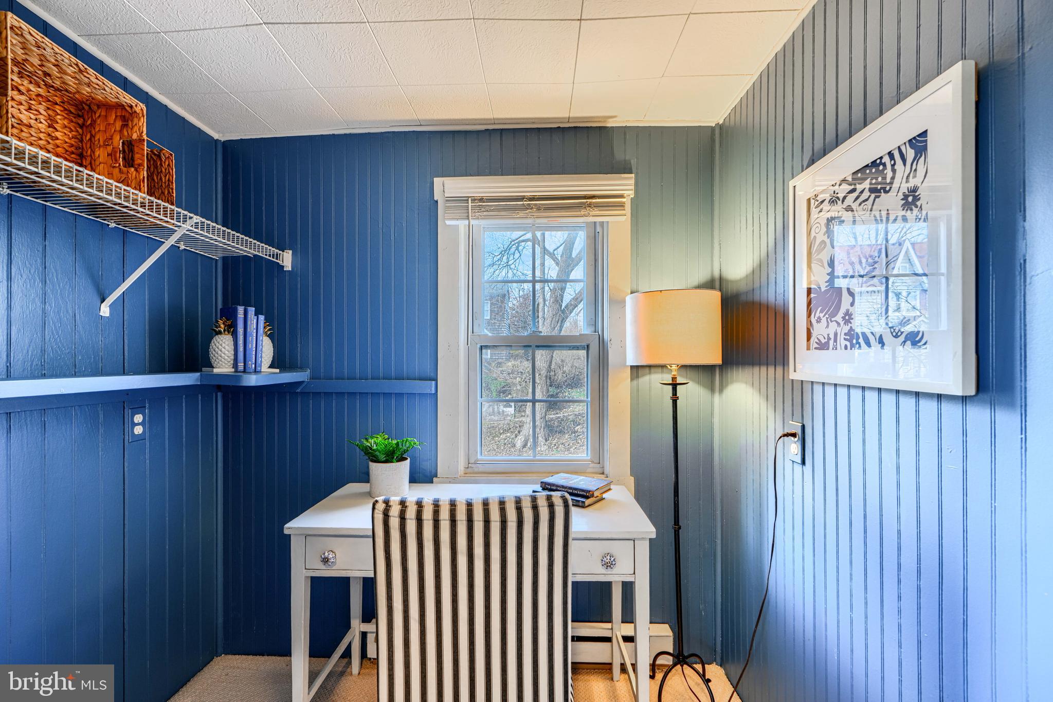 4511 Keswick Road Baltimore, MD 21210 - Photo 38 of 78 Main level office with view to front yard/Keswick