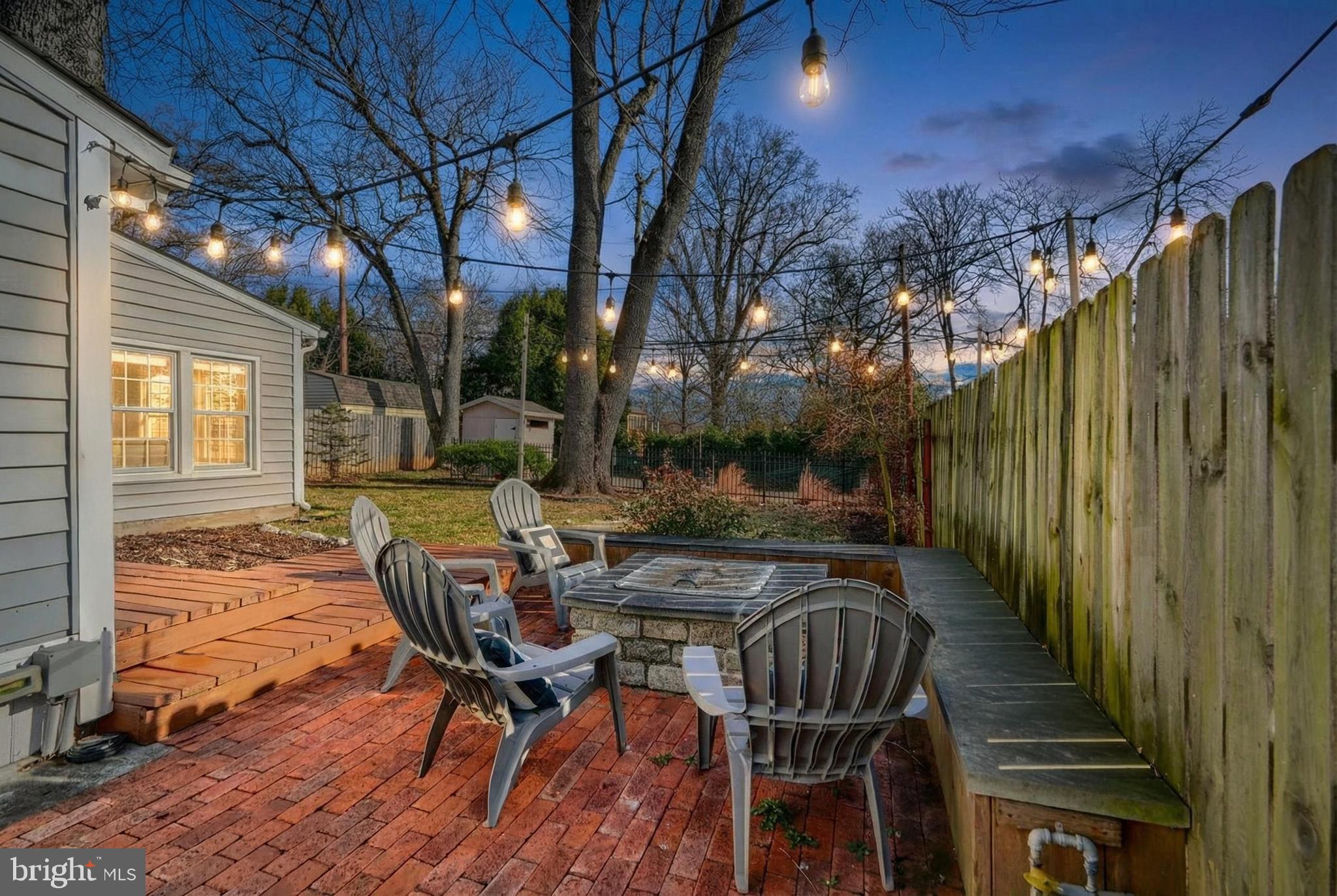 4511 Keswick Road Baltimore, MD 21210 - Photo 55 of 78 Back patio at twilight