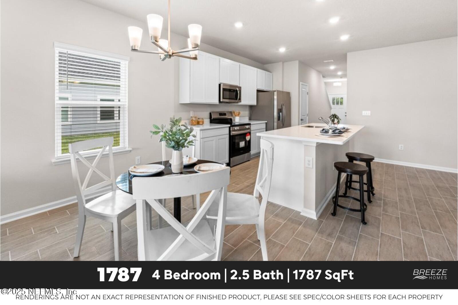 8415 Horsebit Circle, Unit LOT 281 Jacksonville, FL 32219 - Photo 5 of 7 a kitchen with a table chairs refrigerator and microwave