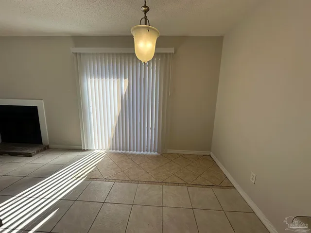 a view of a livingroom with a chandelier