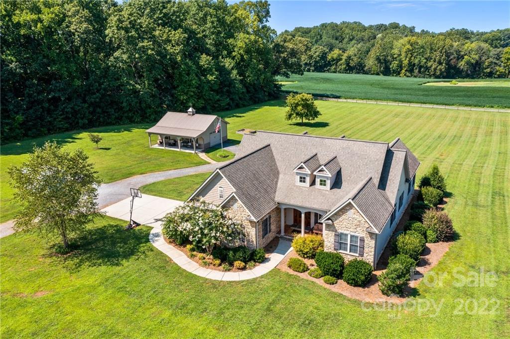 356 Greenhill Road Mocksville, NC 27028 - Photo 18 of 46 an aerial view of a house with big yard