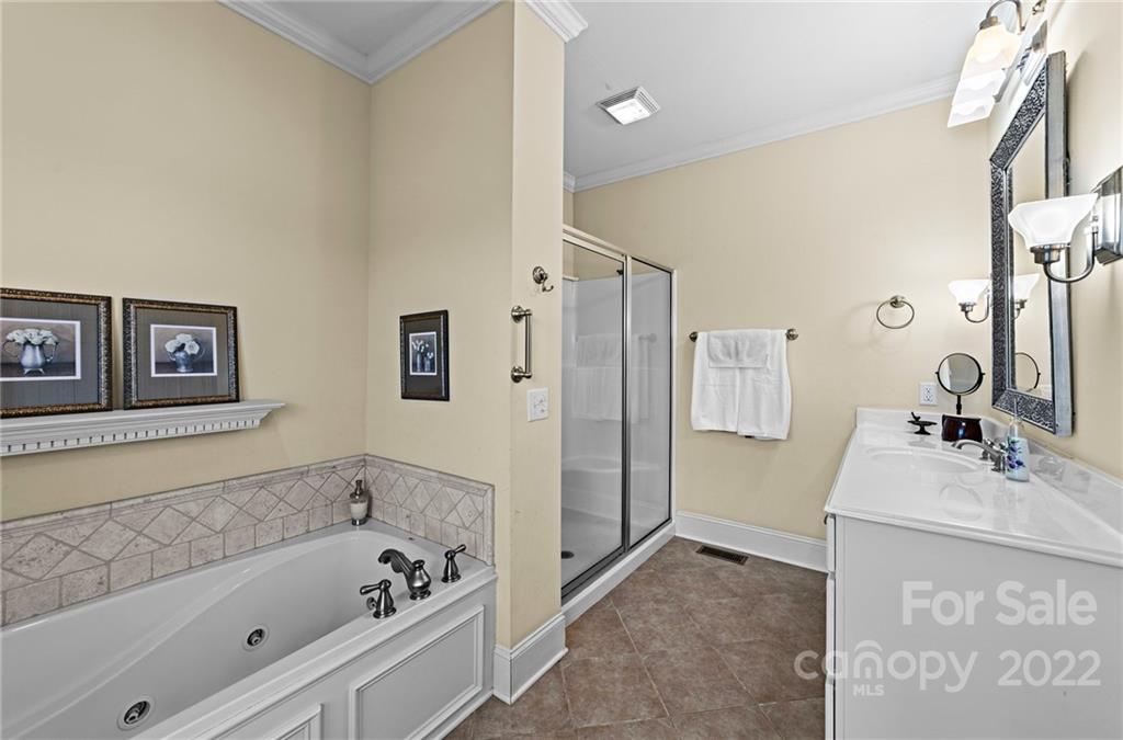 356 Greenhill Road Mocksville, NC 27028 - Photo 44 of 46 a bathroom with a bathtub sink and mirror