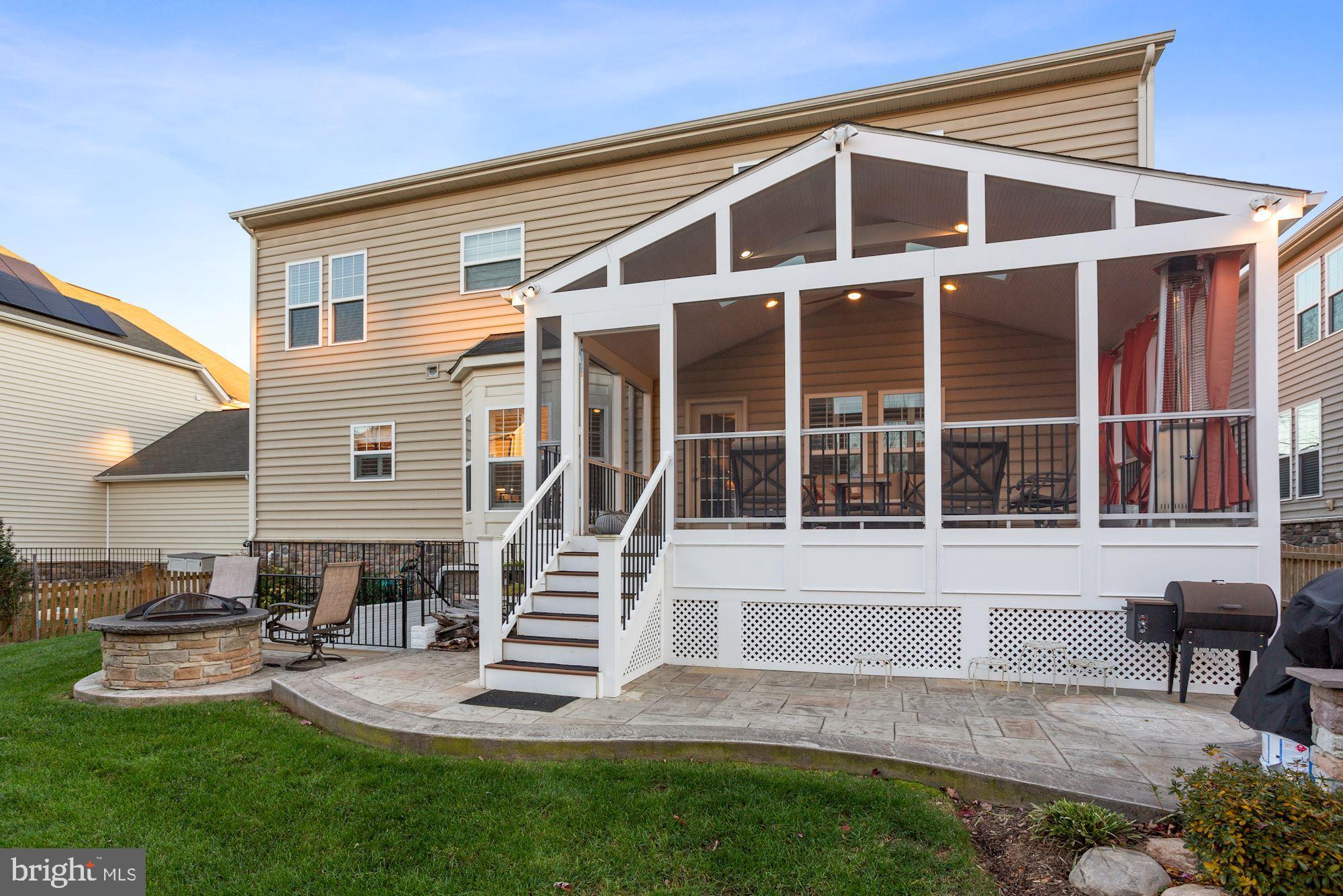 23372 Minerva Drive Brambleton, VA 20148 - Photo 46 of 52 Gorgeous, private screened porch, patio firepit