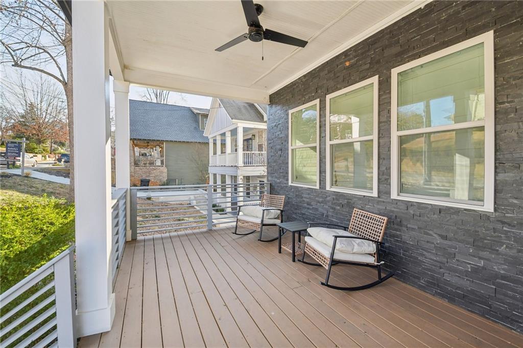 2014 Cambridge Avenue Atlanta, GA 30337 - Photo 25 of 34 a balcony with furniture and wooden floor