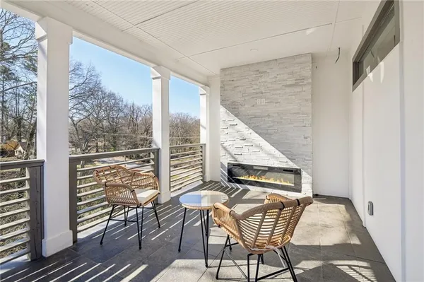 a view of outdoor space and deck