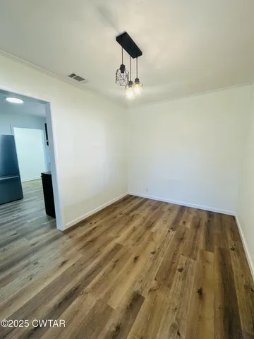 a view of an empty room