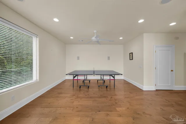 a view of balcony with furniture