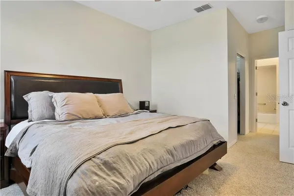 a view of a room with furniture