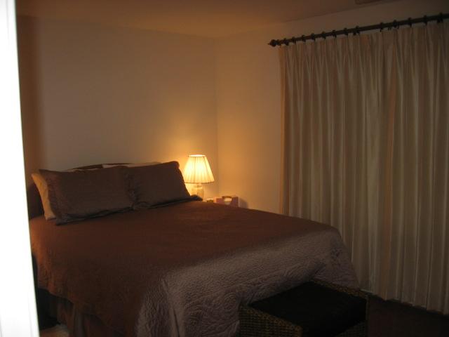 835 Gangplank Road, Unit 117 Moneta, VA 24121 - Photo 9 of 11 a bed sitting in a bedroom next to a wooden door