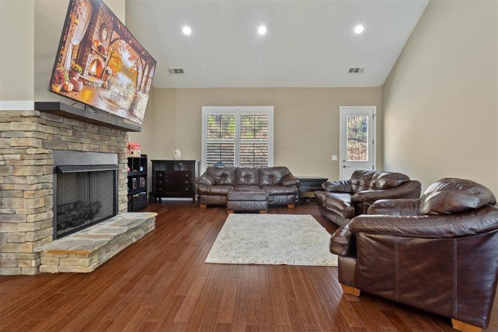 108 Madison Court Jasper, GA 30143 - Photo 7 of 36 a living room with furniture fireplace and flat screen tv