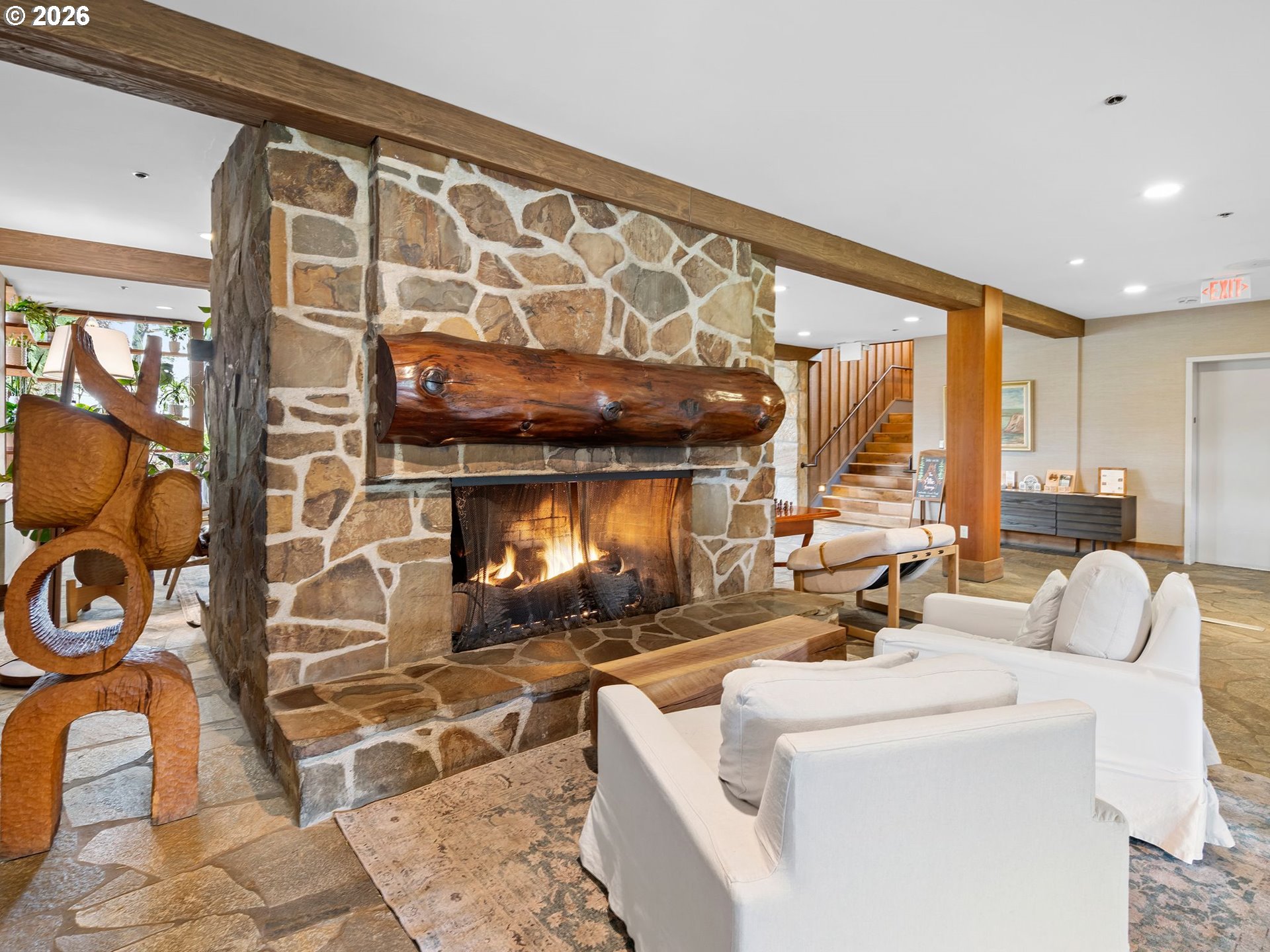 10 Big Tree Road Gleneden Beach, OR 97388 - Photo 47 of 48 a room with gym equipment and a large window